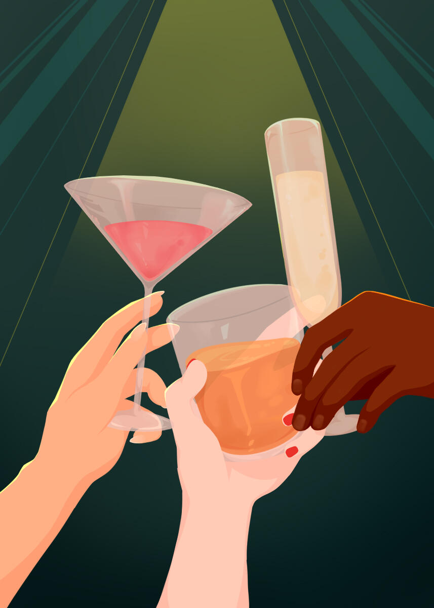 Three of Cups ▲ Friendship, celebration, social engagements ▼ Independence, exclusion, overindulgence